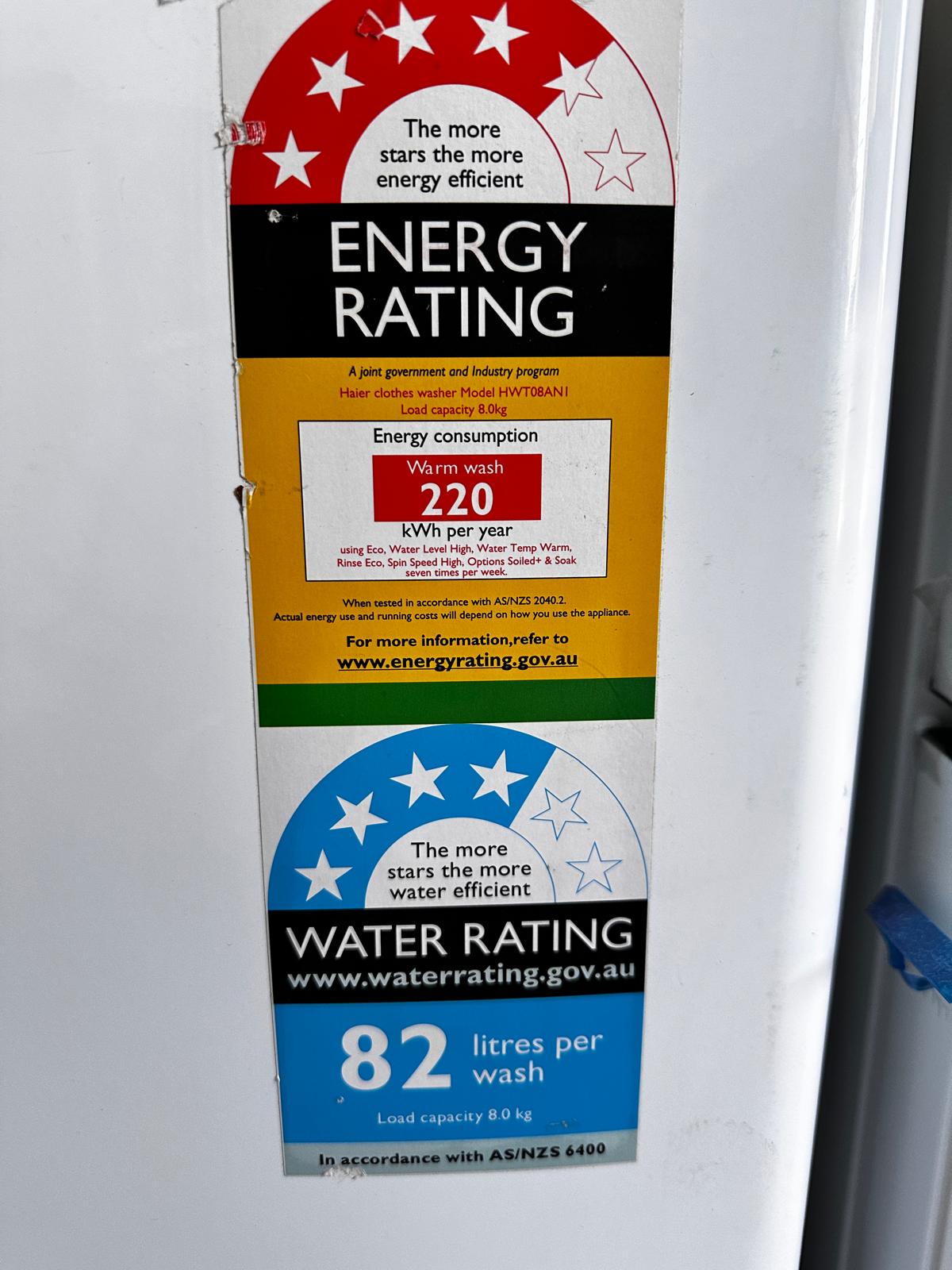 CHiQ 283L Bottom Mount Fridge CBM283NW3 – Factory Seconds + Haier 8kg Top Load Washer HWT08AN1 – Refurbished | ADELAIDE