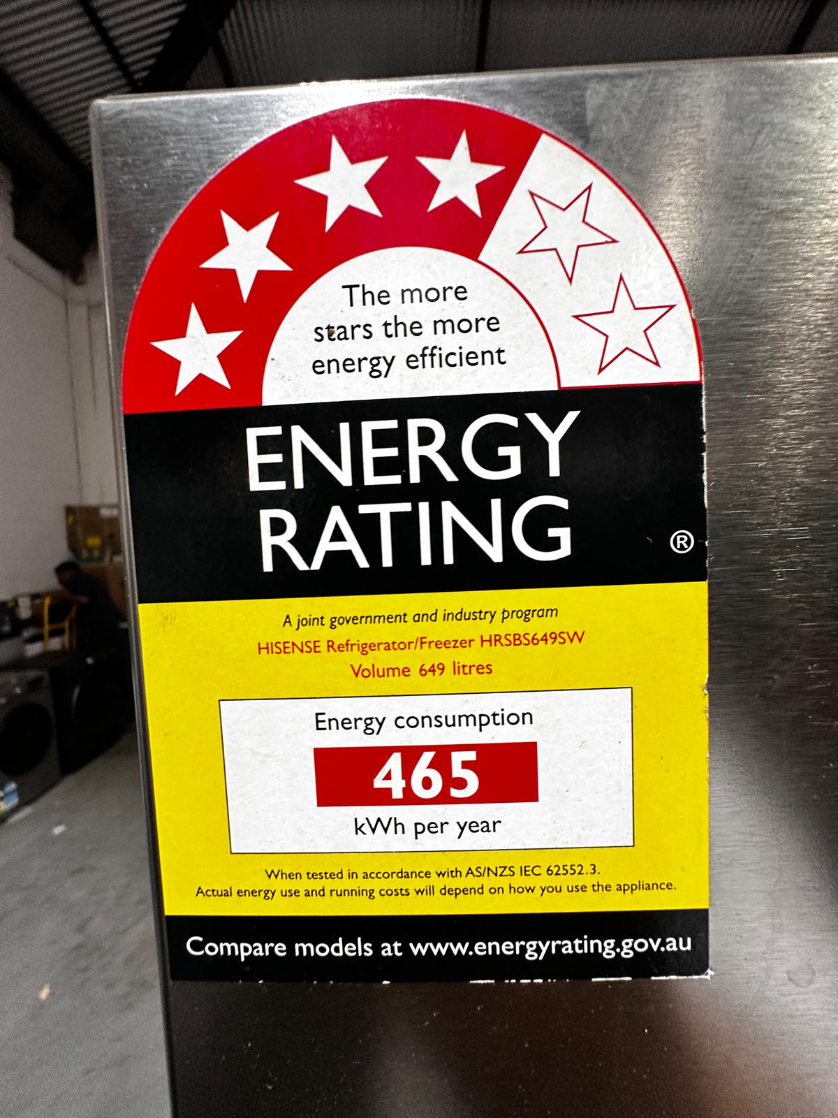 Refurbished – Hisense HRSBS649SW 649L Side by Side Fridge Freezer | ADELAIDE