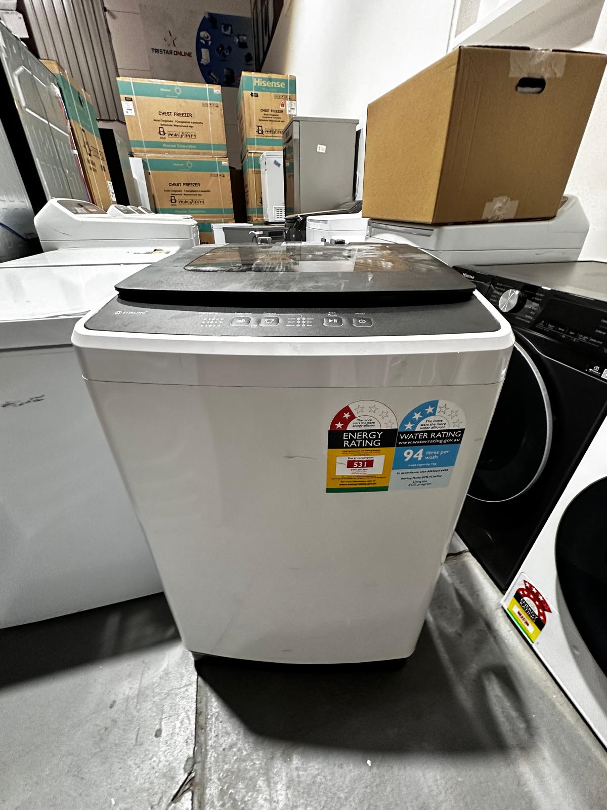 Refurbished – Stirling TLW7W 7KG Top Load Washing Machine | ADELAIDE