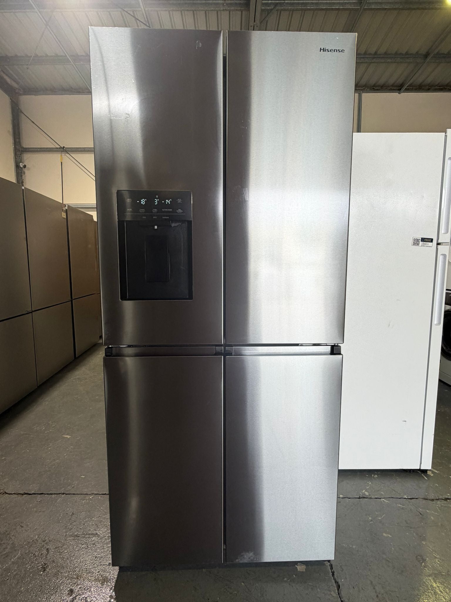 Refurbished Hisense 483L French Door Fridge with Ice & Water Dispenser – HRCD483TBW | BRISBANE