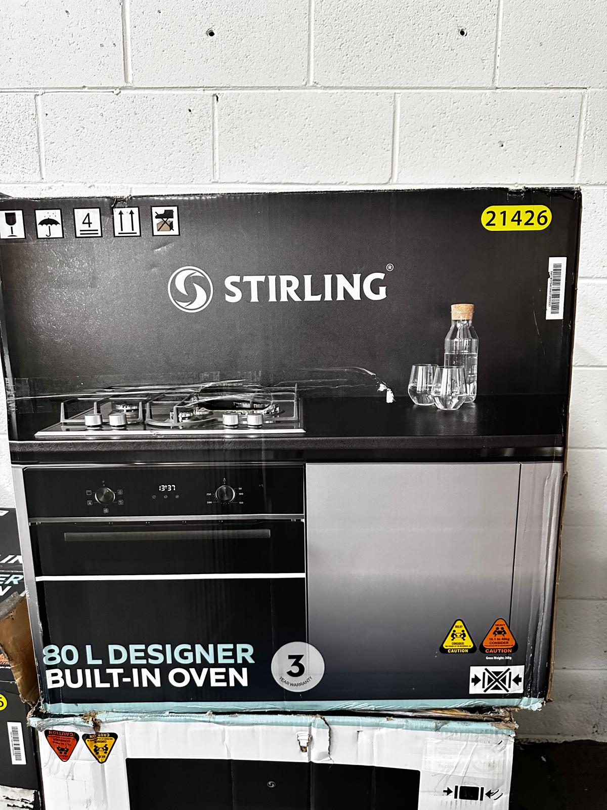 Factory Second – Stirling 80L Designer Built-In Oven | ADELAIDE