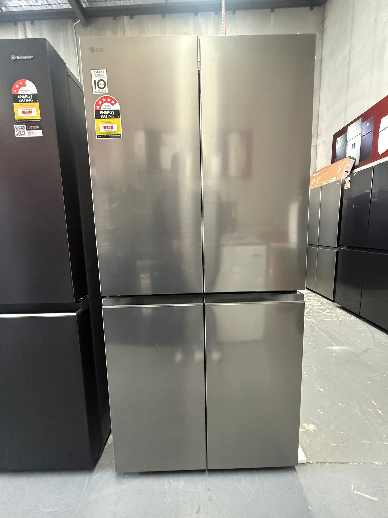 LG 530L Slim French Door Fridge – GF-B505PL – Like New | MELBOURNE