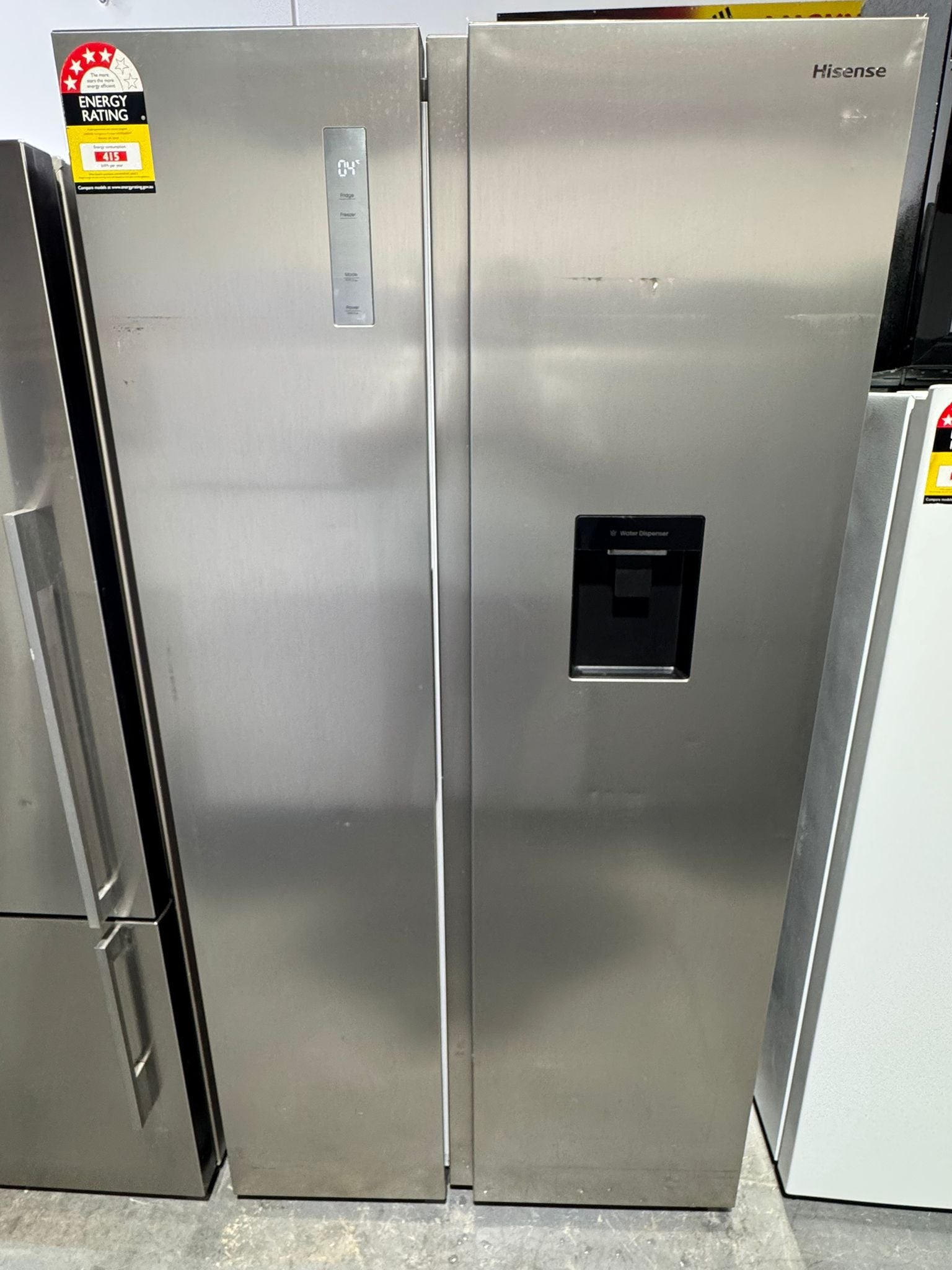 Refurbished Hisense 541L Side by Side Fridge Freezer | PERTH