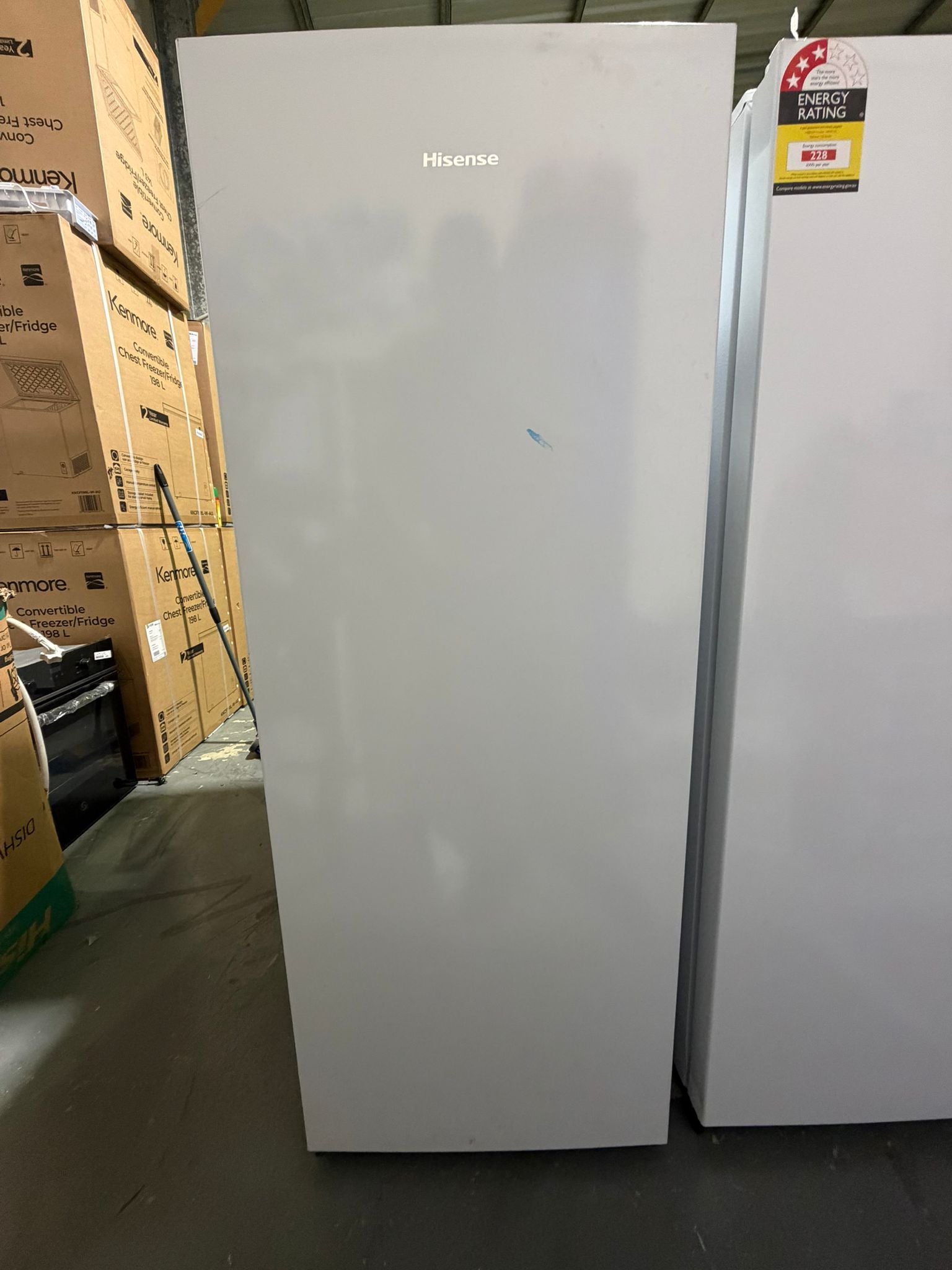 Refurbished Hisense 155L Vertical Freezer – HRVF155 | BRISBANE