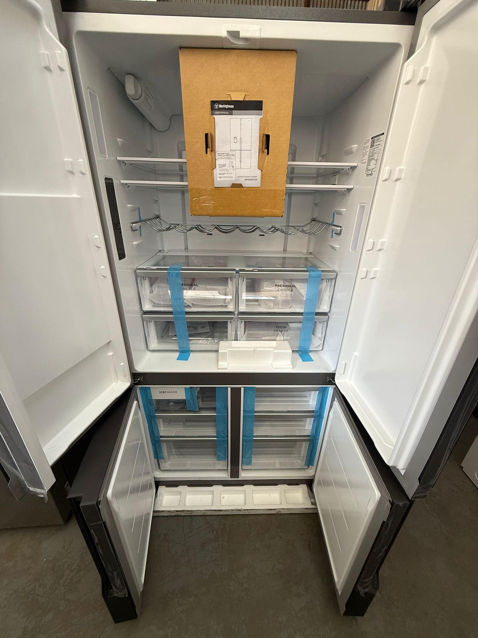 Factory Second Westinghouse 634 L French Door Fridge Freezer | ADELAIDE