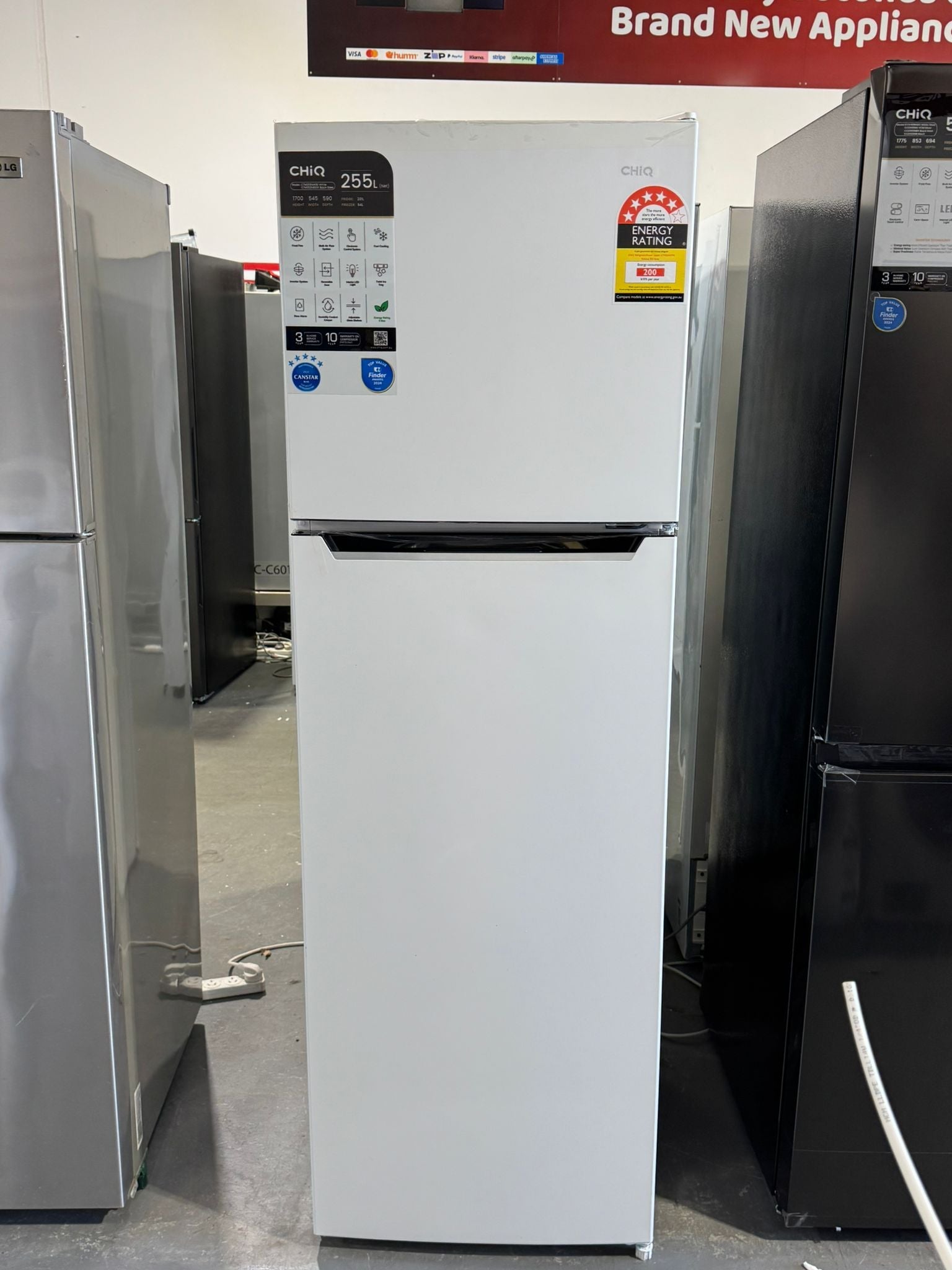 CHiQ 255L Top Mount Fridge Freezer – Factory Seconds | PERTH
