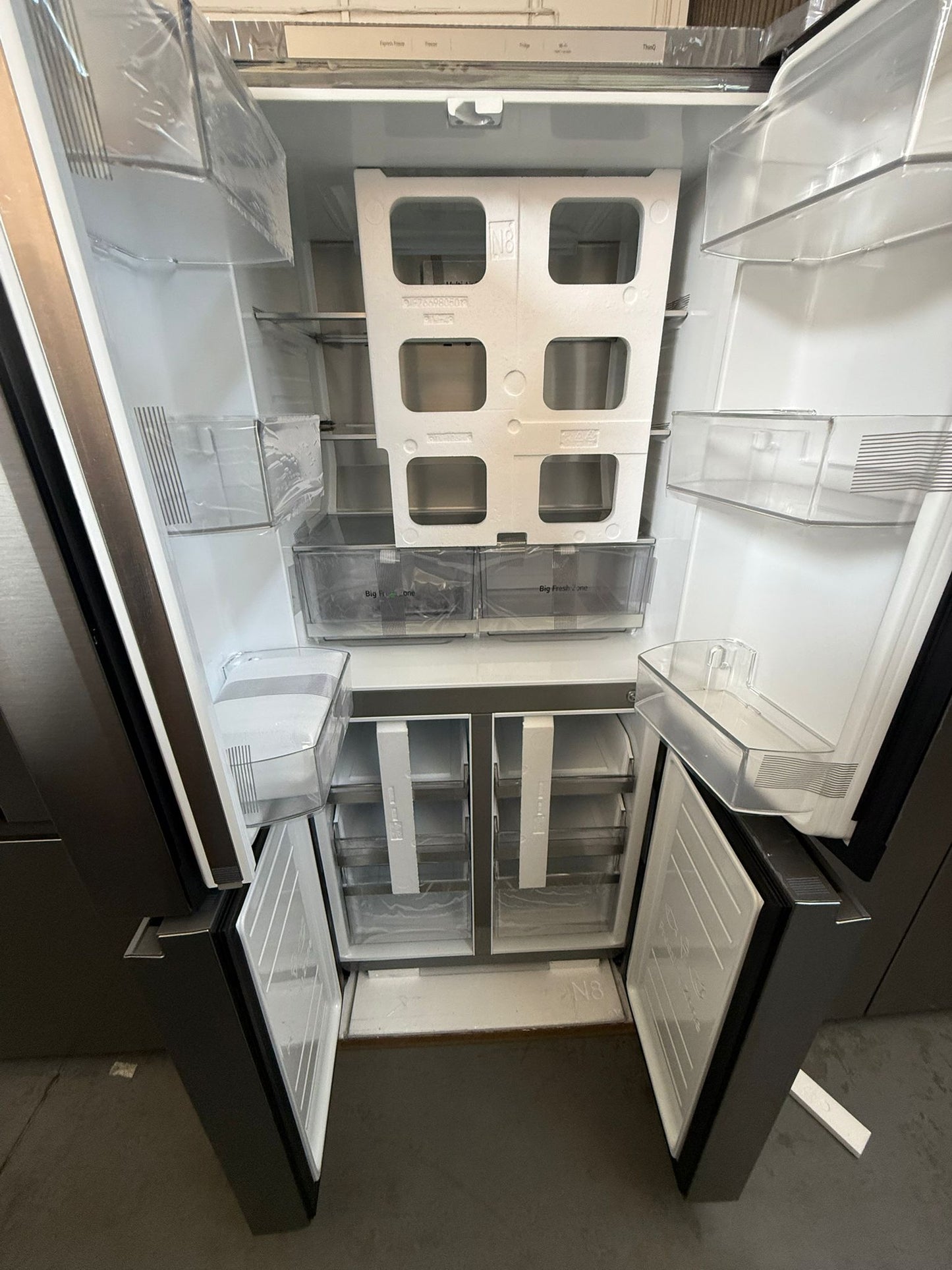 Factory Second LG 530 L Slim Quad Door Fridge – Stainless (GF-B505PL) | ADELAIDE