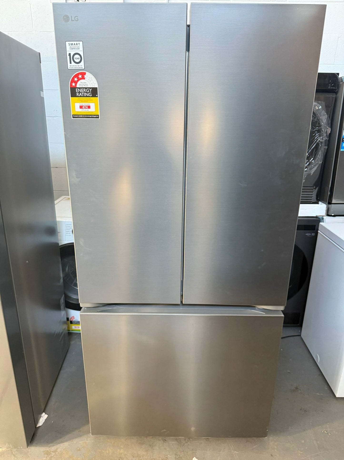 Factory Second LG 589 L French Door Fridge Freezer (GF-B589PLE) | ADELAIDE