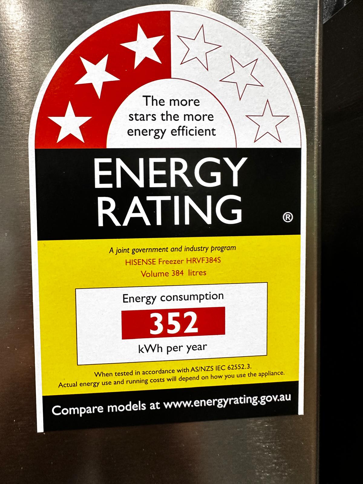 Hisense 384L Vertical Hybrid Fridge Freezer HRVF384S – Factory Seconds | ADELAIDE