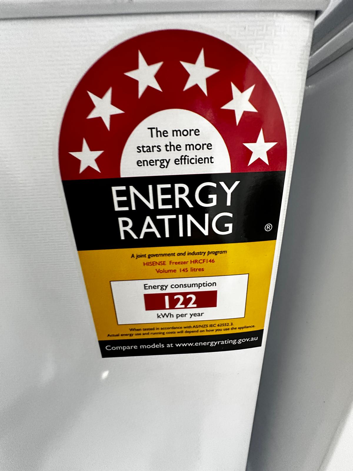 Factory Second – Hisense 145L Hybrid Chest Freezer | ADELAIDE