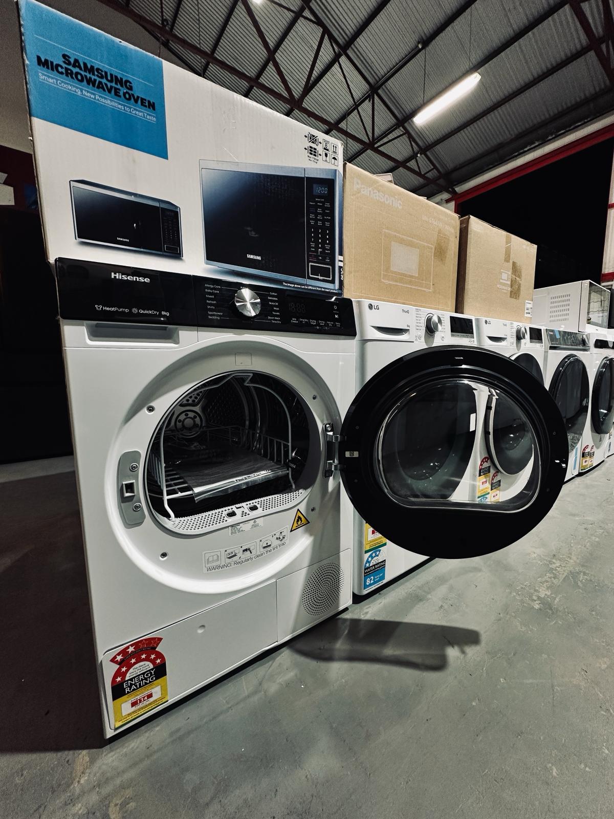 Hisense 8kg Heat Pump Dryer – HDFS80HS – Factory Seconds | ADELAIDE