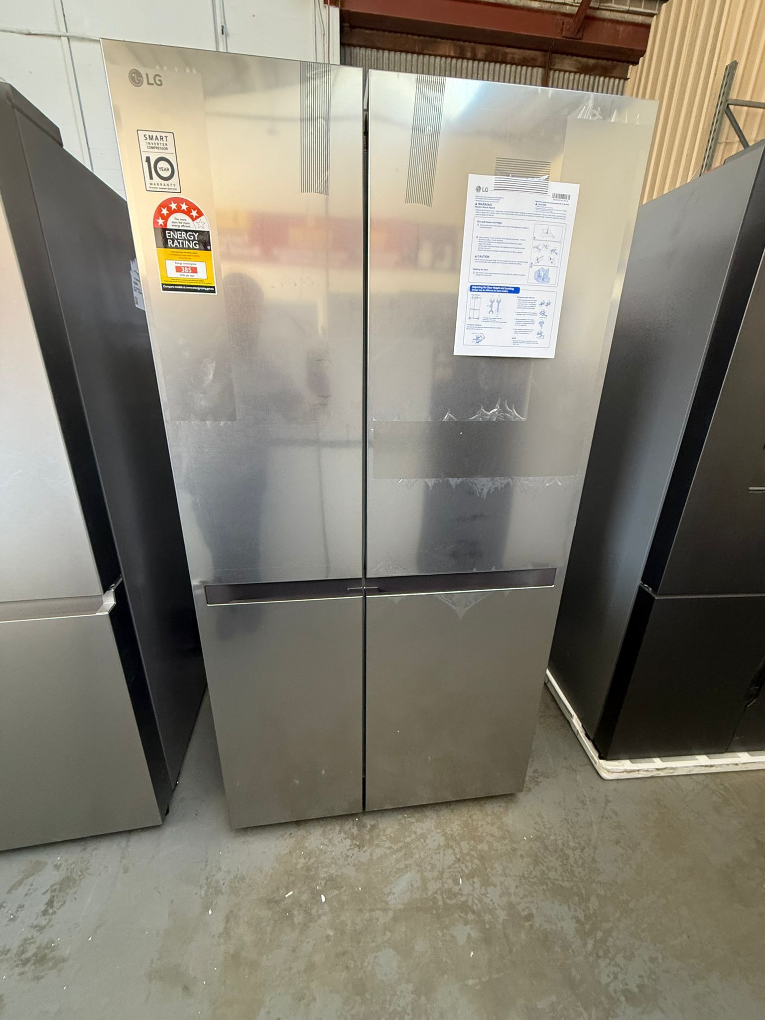 Factory Second LG 664 L Side by Side Door Fridge Freezer | ADELAIDE