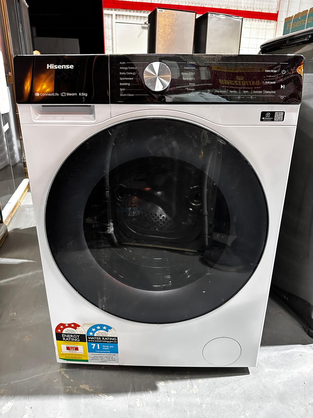 Refurbished – Hisense HWFS8514E 8.5KG Front Load Washing Machine | ADELAIDE