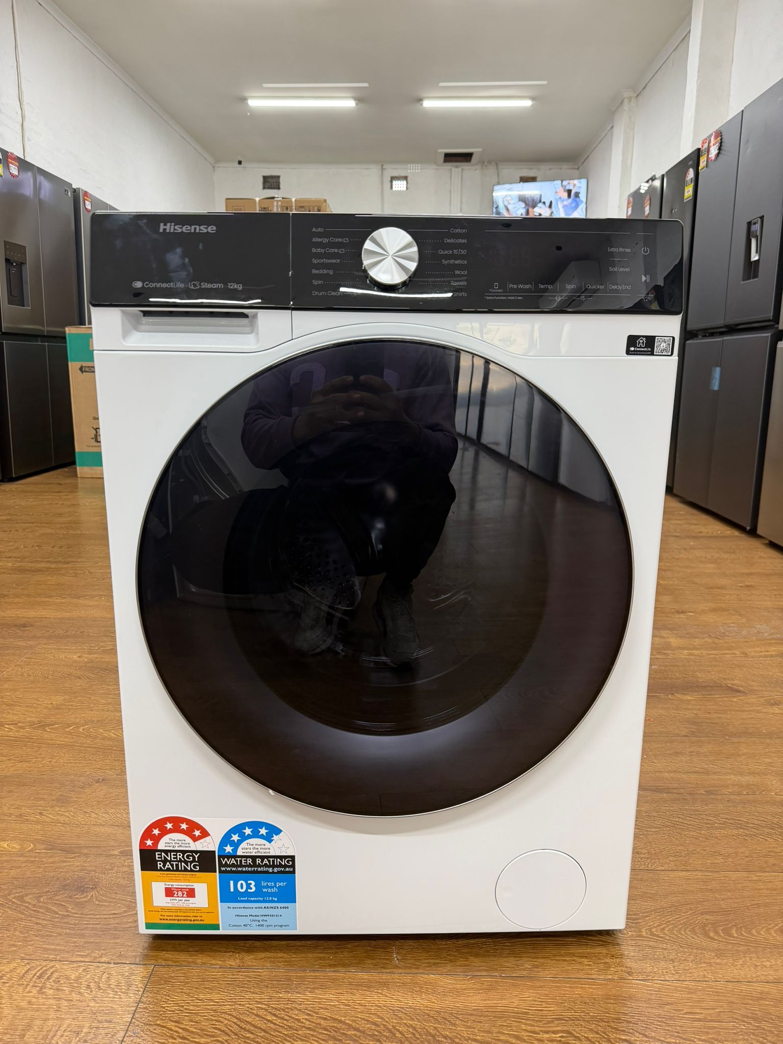 Hisense 12kg Series 5i Front Load Washer – HWFS5S1214 – Factory Seconds | RESERVOIR