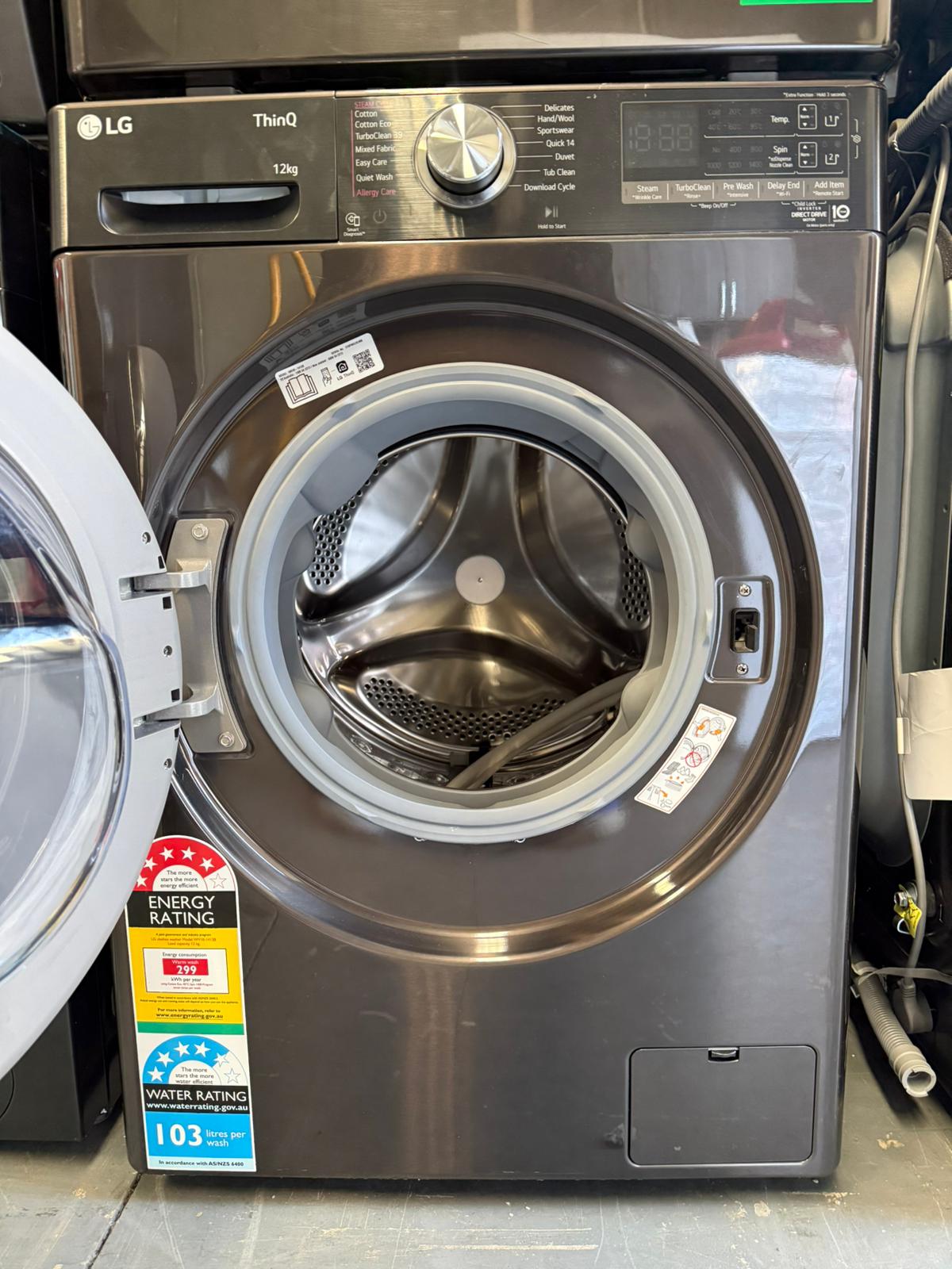 LG 12kg Front Load Washing Machine – WV10-1412B – Like New | MELBOURNE