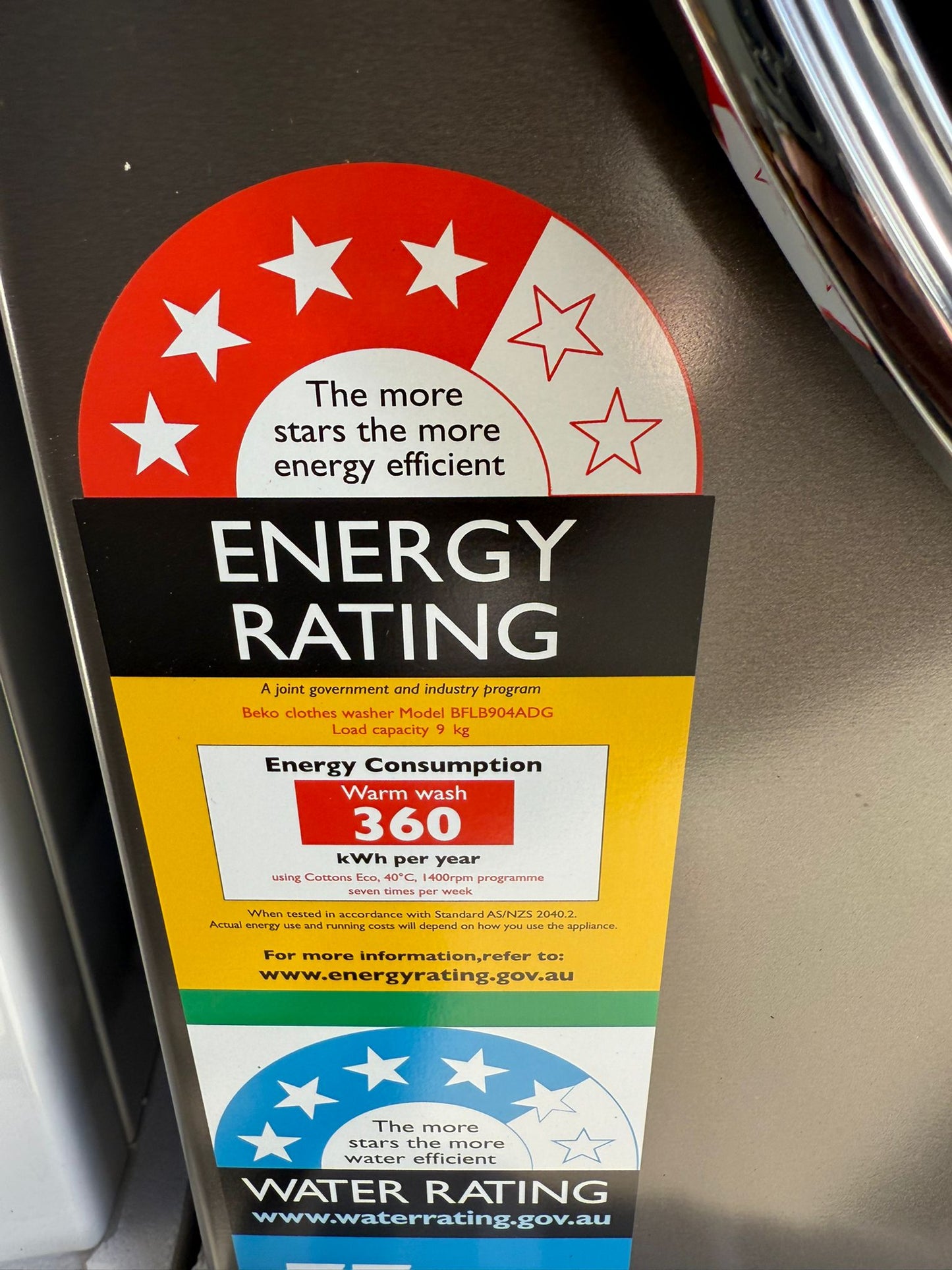 Factory Second Beko 9 kg Washing Machine | ADELAIDE