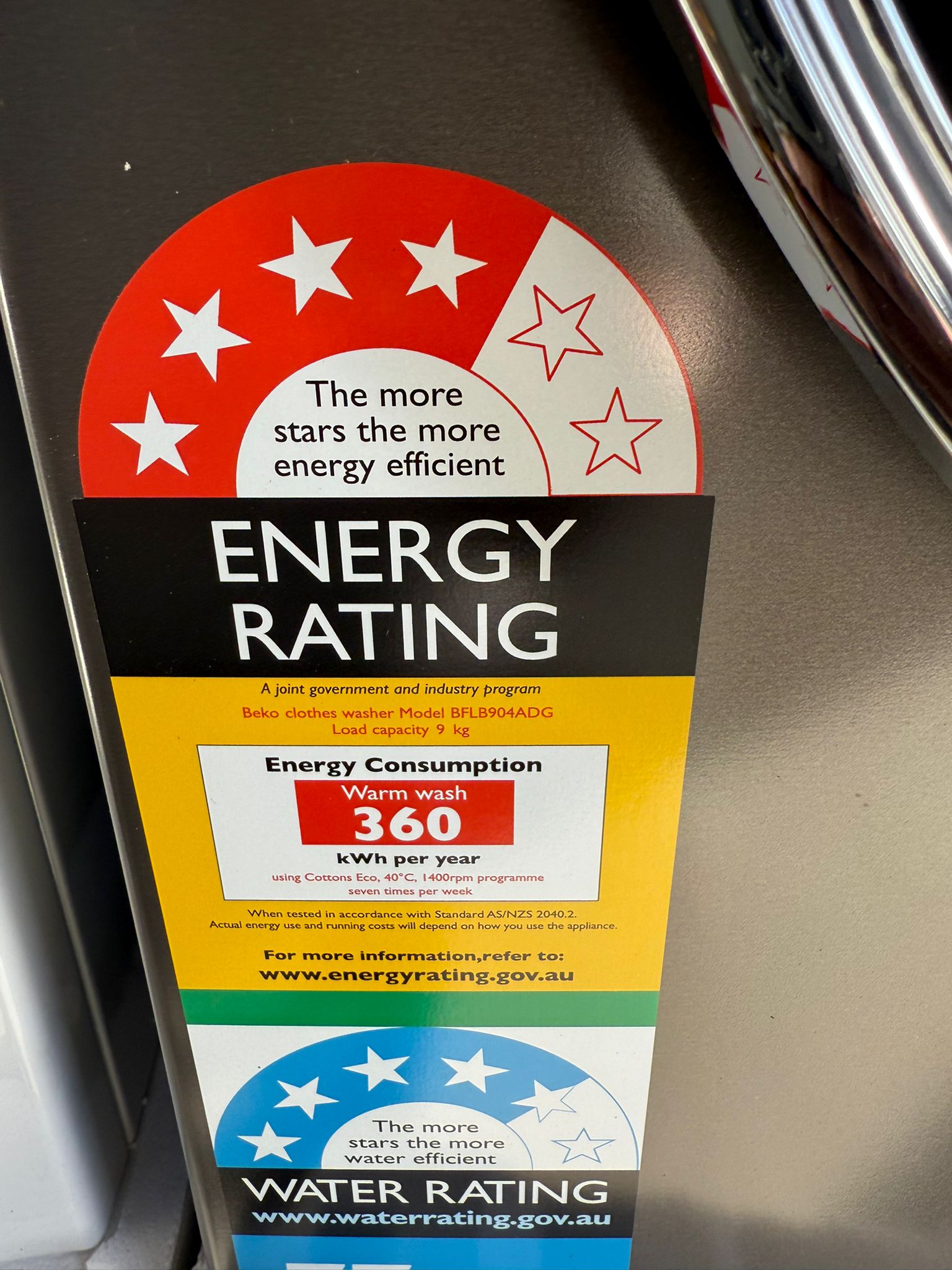 Factory Second Beko 9 kg Washing Machine | ADELAIDE