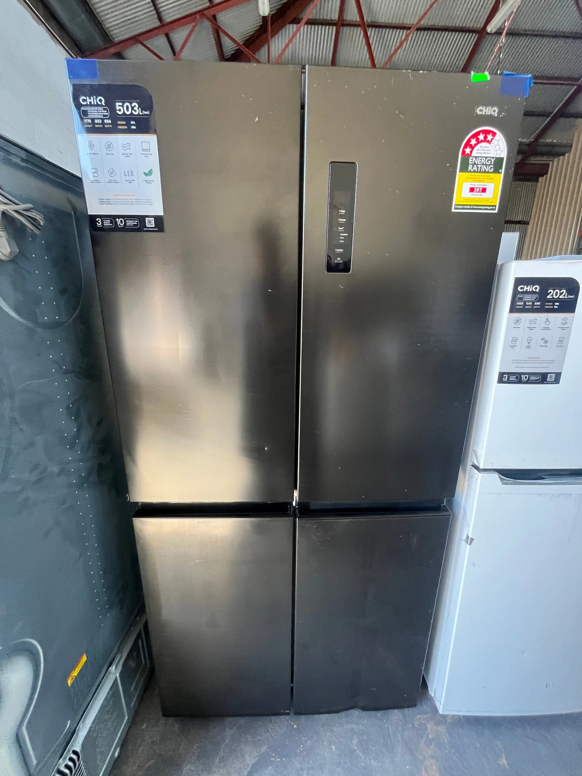 Brand new CHiQ Refrigerator/freezer model CCD502NBS
Volume 503 litres | ADELAIDE