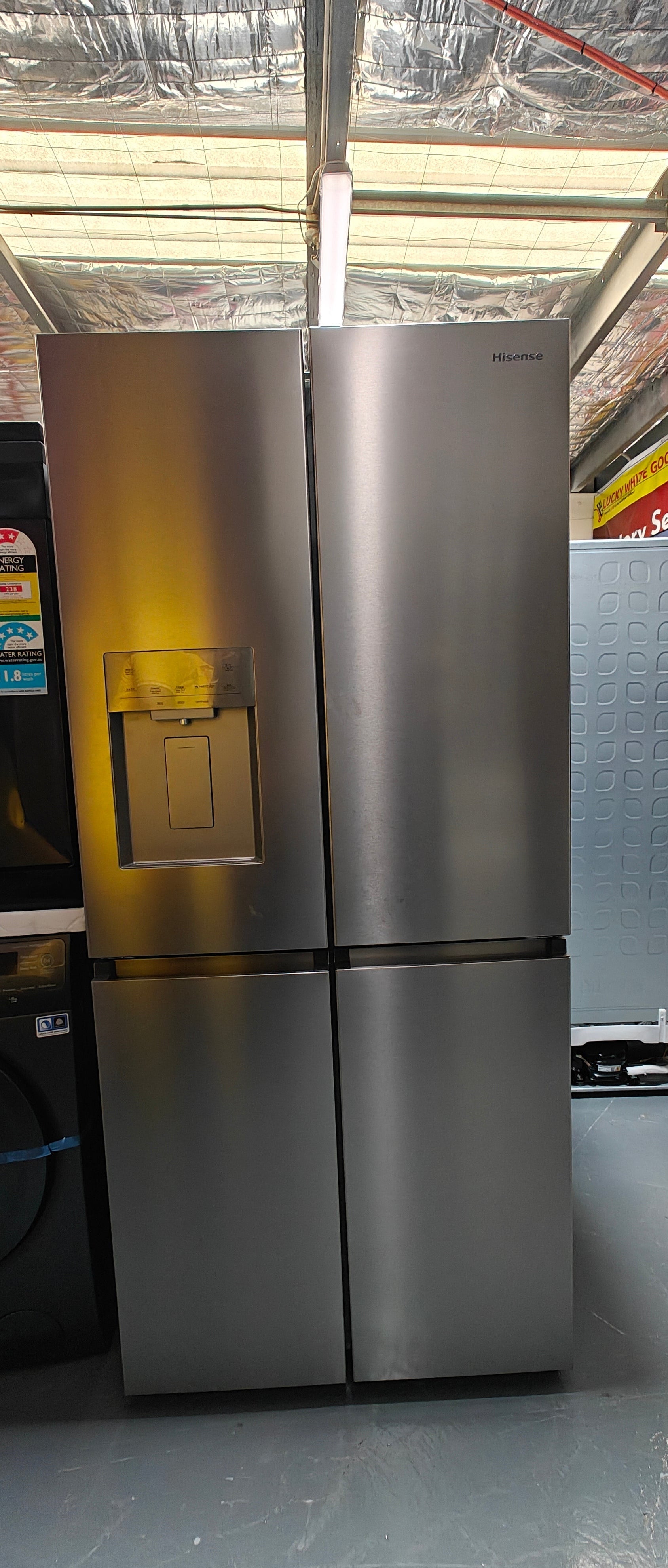 Refurbished Hisense HRCD483TSW 483L French Door Refrigerator – Stainless Steel | SYDNEY